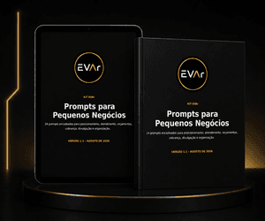 Capa do Kit EVAr — Prompts para Pequenos Negócios